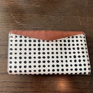 Fossil Caroline RFID Slim Bifold Wallet Polka Dot